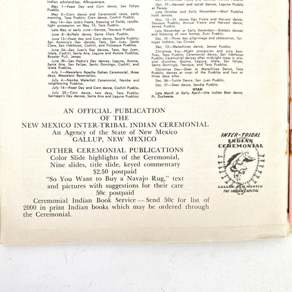 1960s US Indian Land Magazine Inter-Tribal Indian Ceremonial Gallup New Mexico - Picture 2 of 4